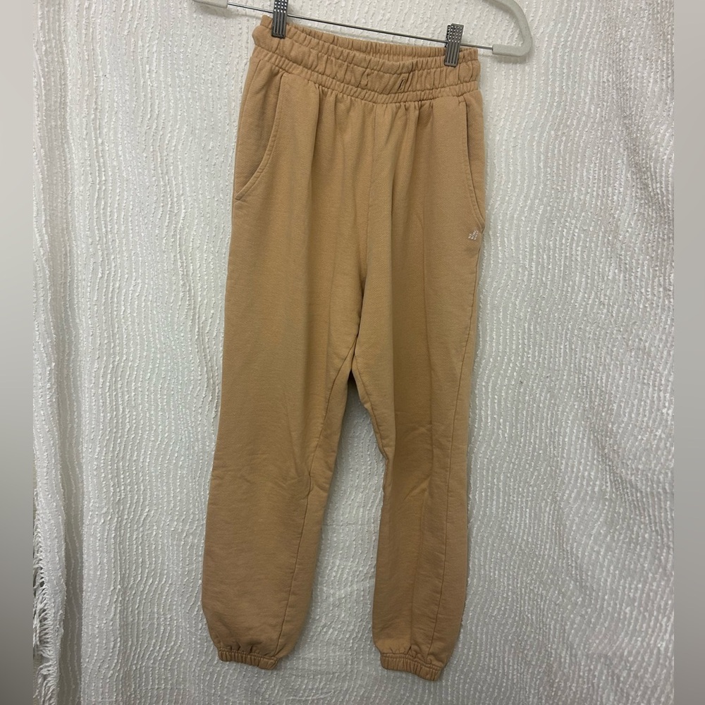 Beige Sweats XS We Wore What Tan Athleisure Pants Comfy